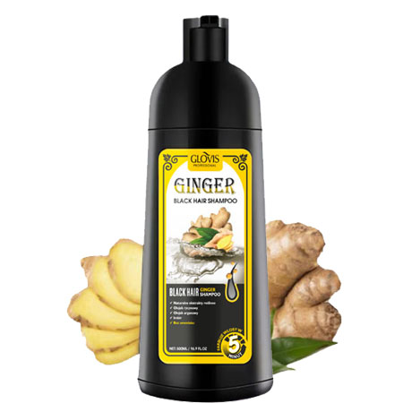 Glovis Ginger Black Hair Shampoo